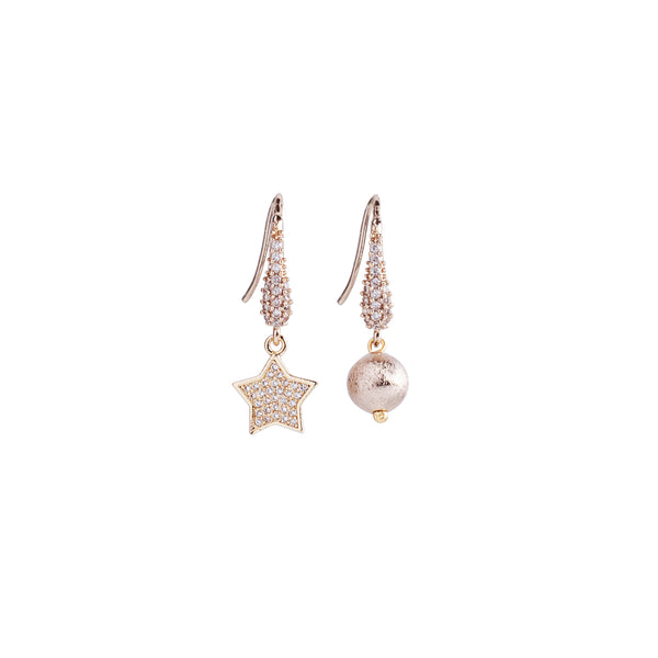 Littles Star Pearl Earrings